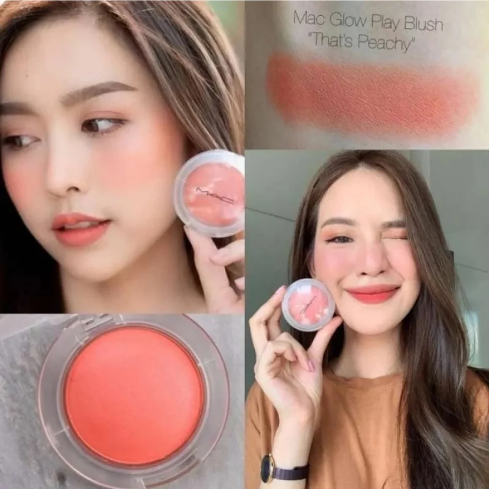 MAC Cosmetics Glow Play Bouncy Blush - Just Peachy - Bright Peachy Pink Coral